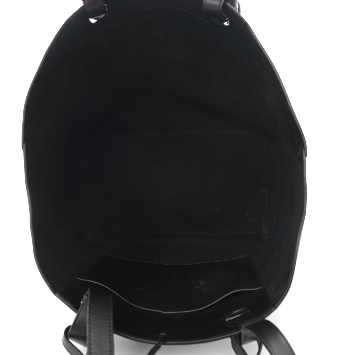 Calfskin Underwear Print Large Double Handle Tote Black