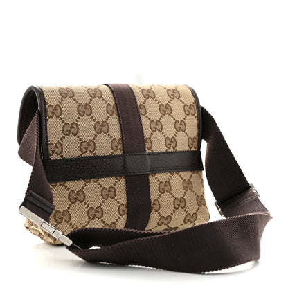 Gucci Monogram Waist Pouch Bag Dark Brown 3 of 11