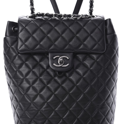 Chanel Lambskin Quilted Small Urban Spirit Backpack Black 7 of 14