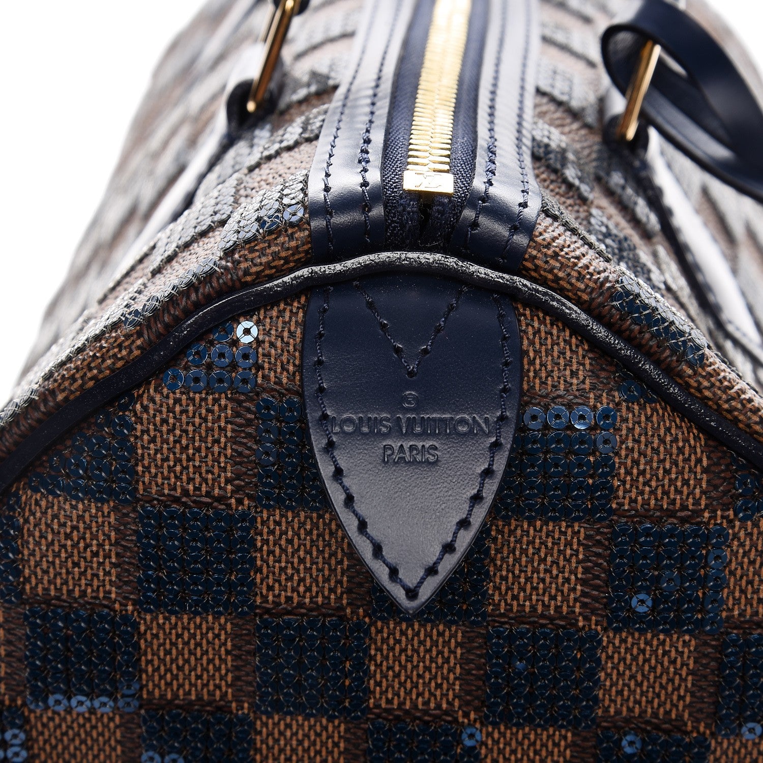 Louis Vuitton Damier Paillettes Speedy 30 Blue 8 of 8
