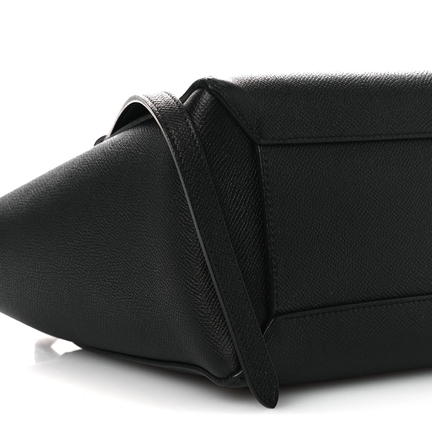 Grained Calfskin Micro Belt Bag Black