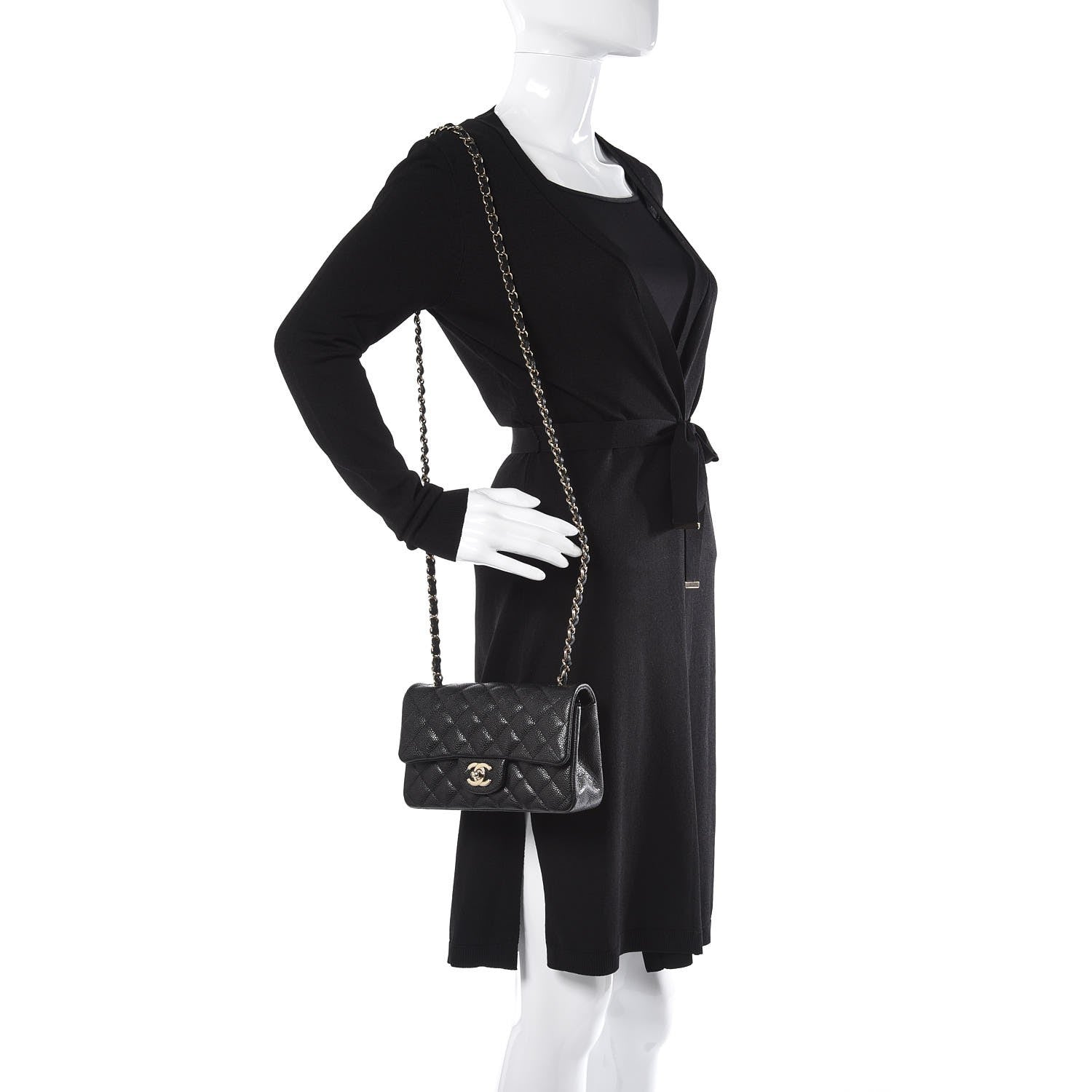 Chanel Caviar Quilted Mini Rectangular Flap Black 2 of 8