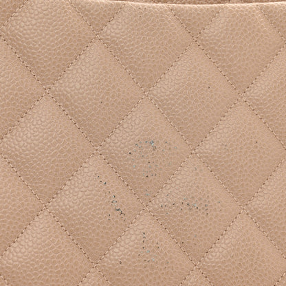 Chanel Caviar Quilted Jumbo Single Flap Beige 13 of 14