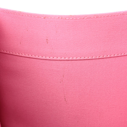 Versace Canvas Suppler Calfskin Cabas GV Signature Tote Pink 13 of 23
