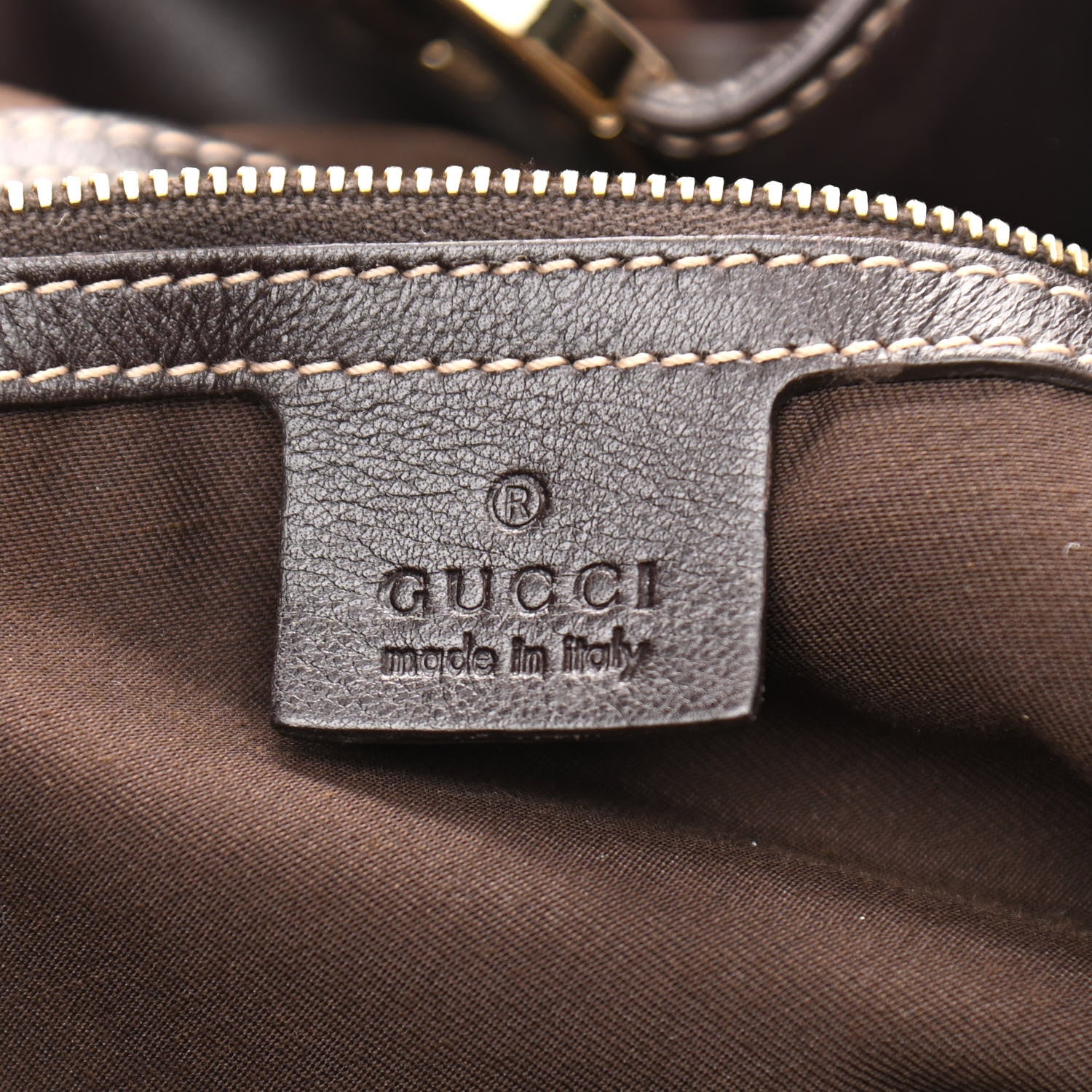Gucci Monogram Medium Indy Top Handle Hobo Dark Brown 6 of 11