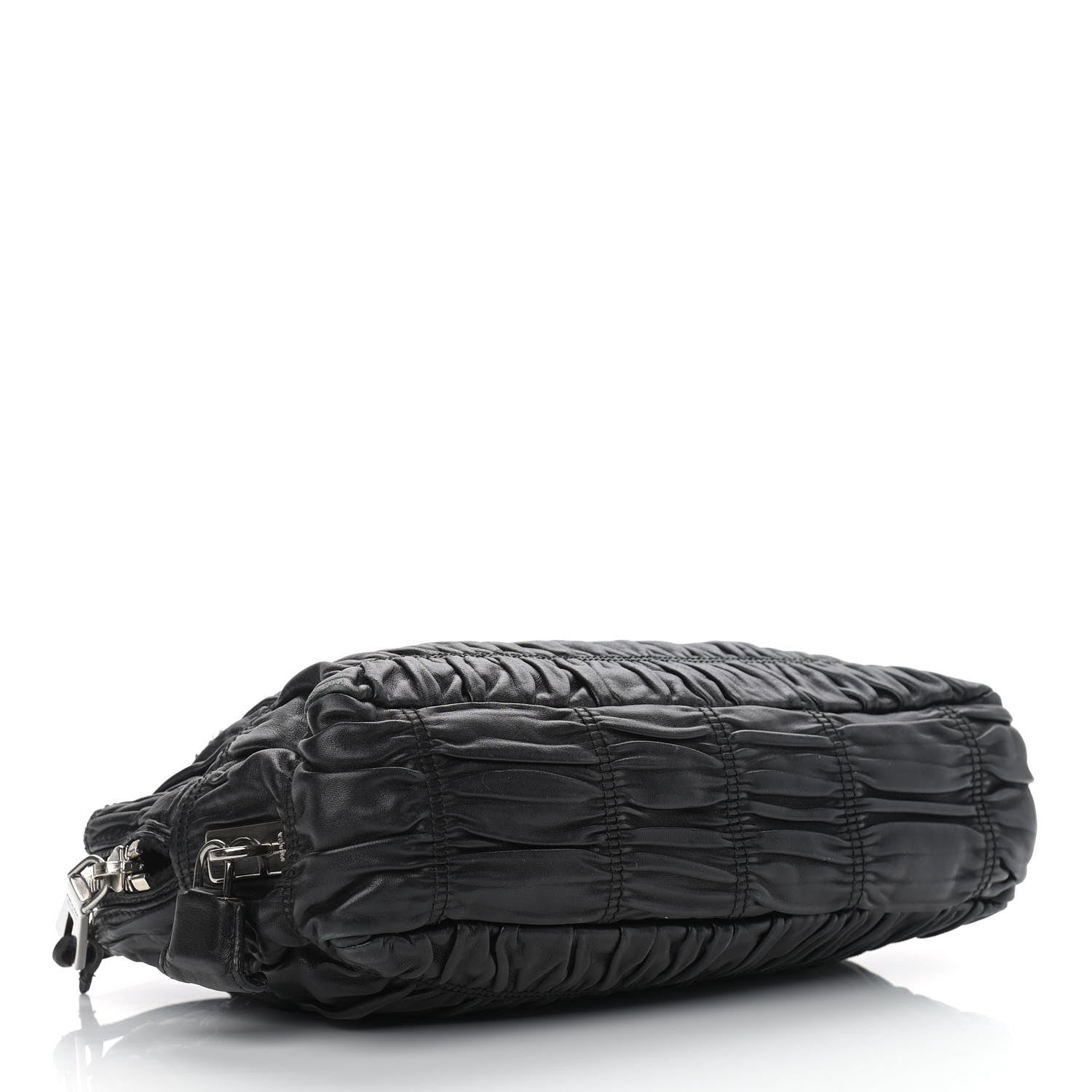 Prada Nappa Gaufre Satchel Black 3 of 11