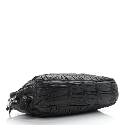 Prada Nappa Gaufre Satchel Black 3 of 11