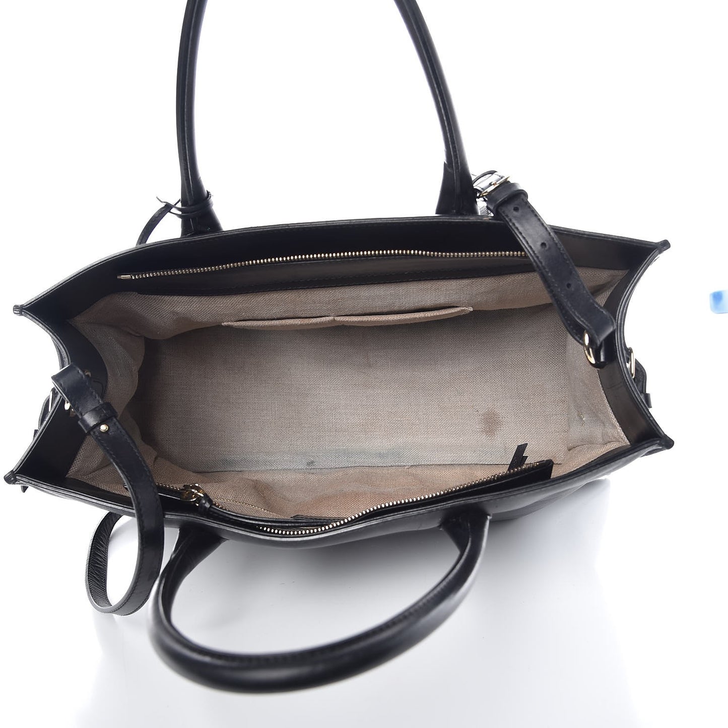 Calfskin Padlock Work S Bag Black