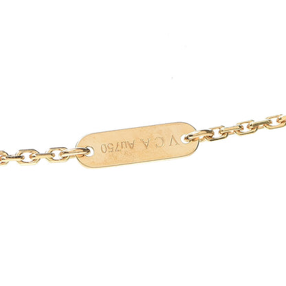 Van Cleef & Arpels 18K Yellow Gold Black Onyx Vintage Alhambra Pendant Necklace 5 of 8