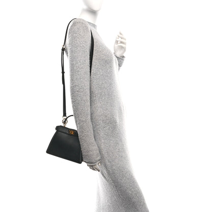 Fendi Shiny Nappa Petite Peekaboo I SEE U Satchel Black 2 of 13