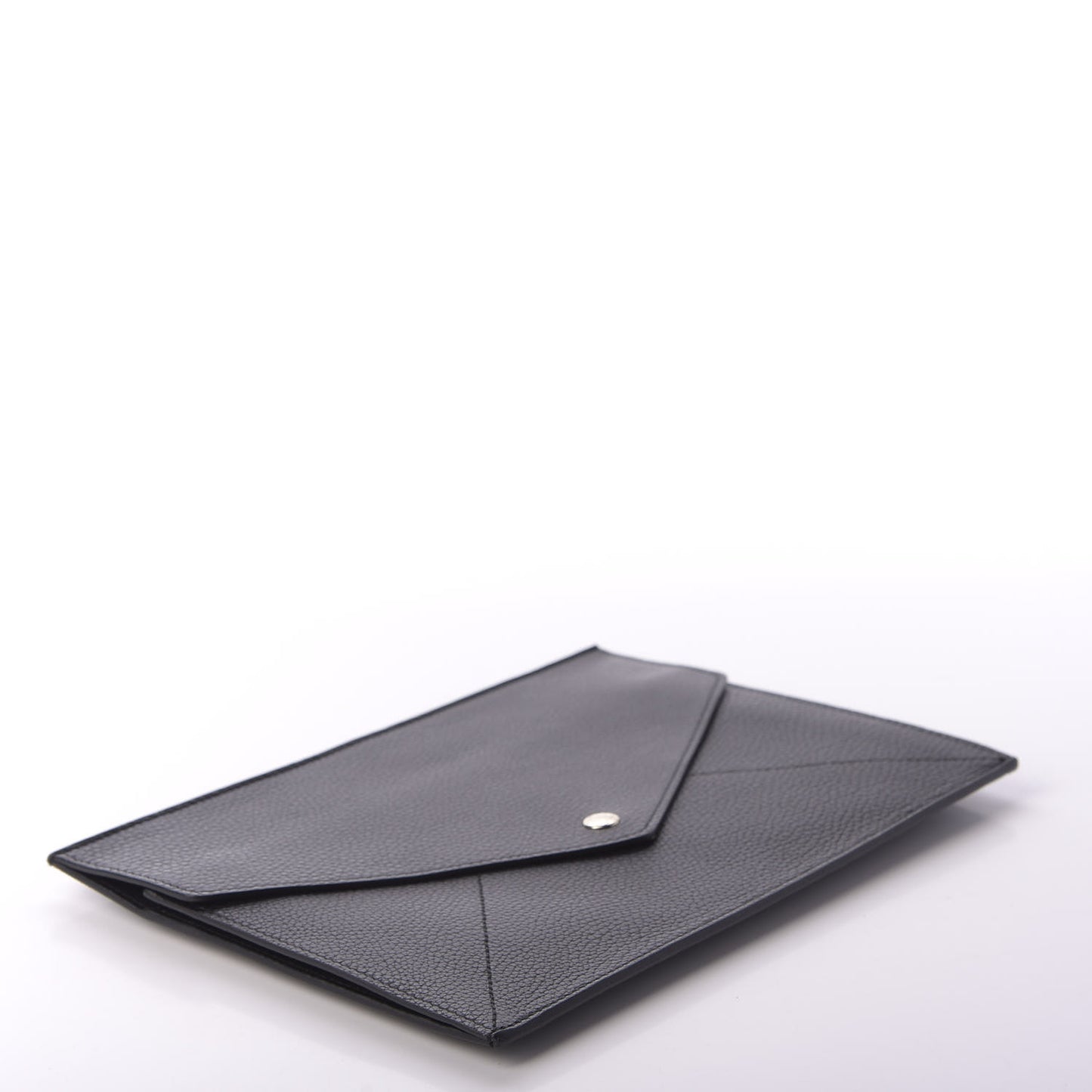 Pebbled Calfskin Soho Document Holder Black