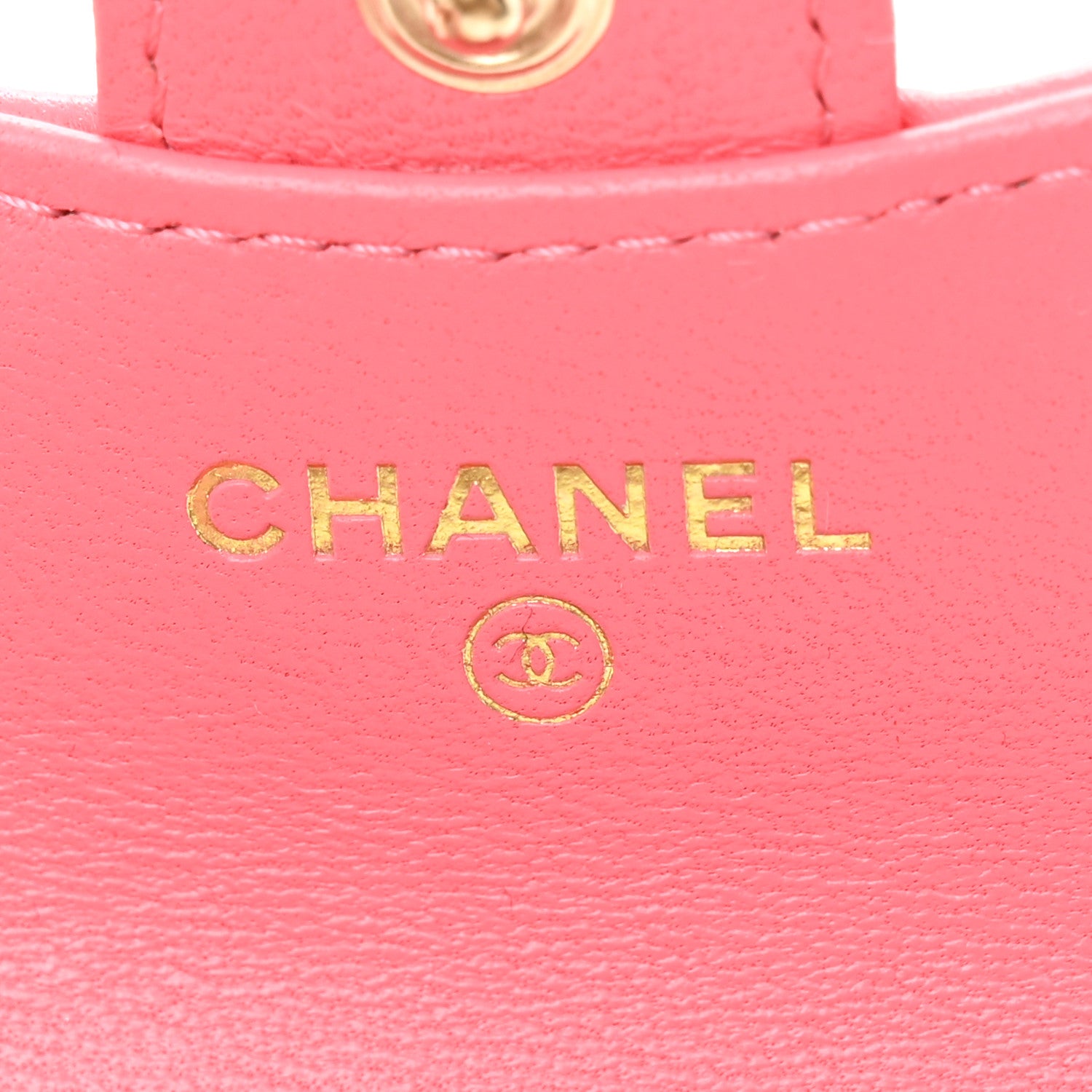 Chanel Lambskin Quilted Airpods Pro Case Coral 5 of 7