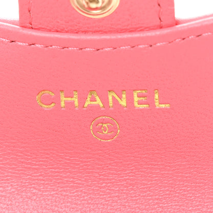 Chanel Lambskin Quilted Airpods Pro Case Coral 5 of 7