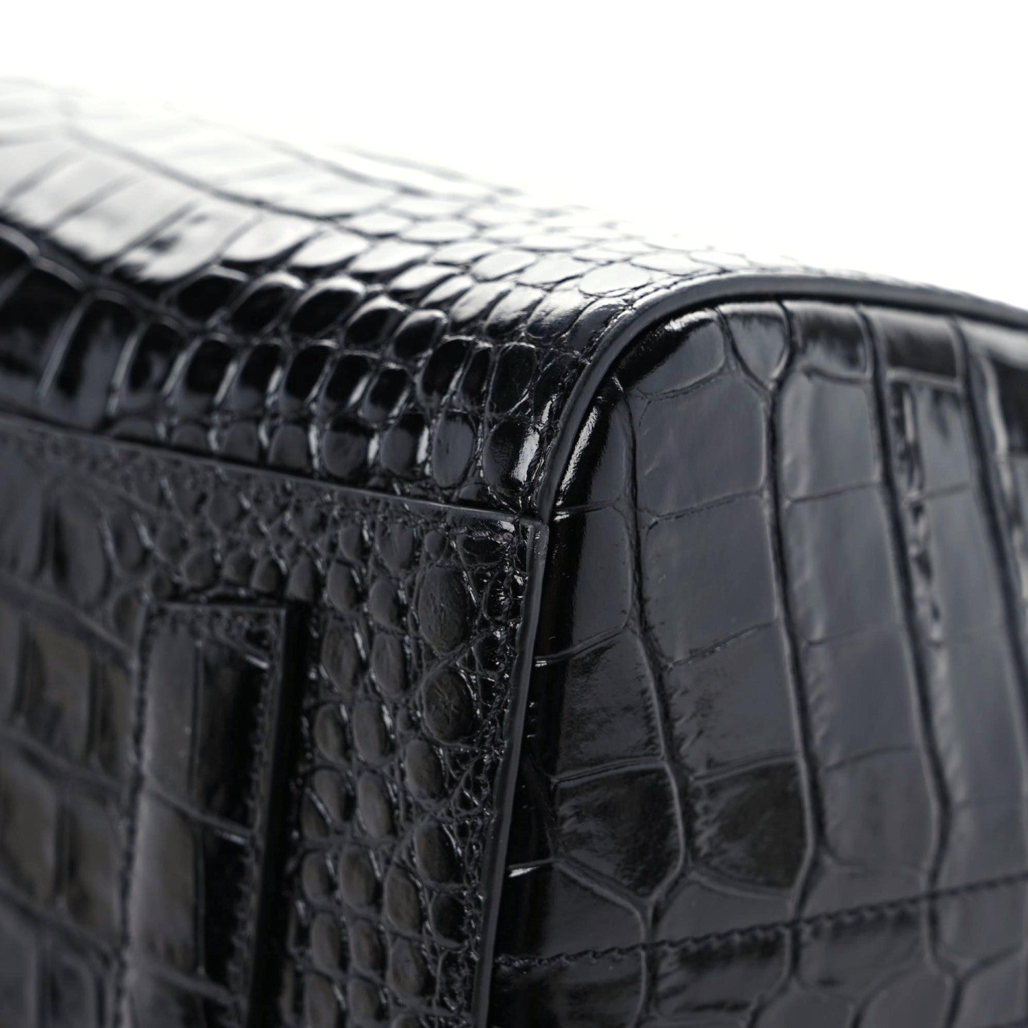 Givenchy Calfskin Crocodile Embossed Small Antigona Black 5 of 10