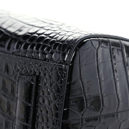 Givenchy Calfskin Crocodile Embossed Small Antigona Black 5 of 10