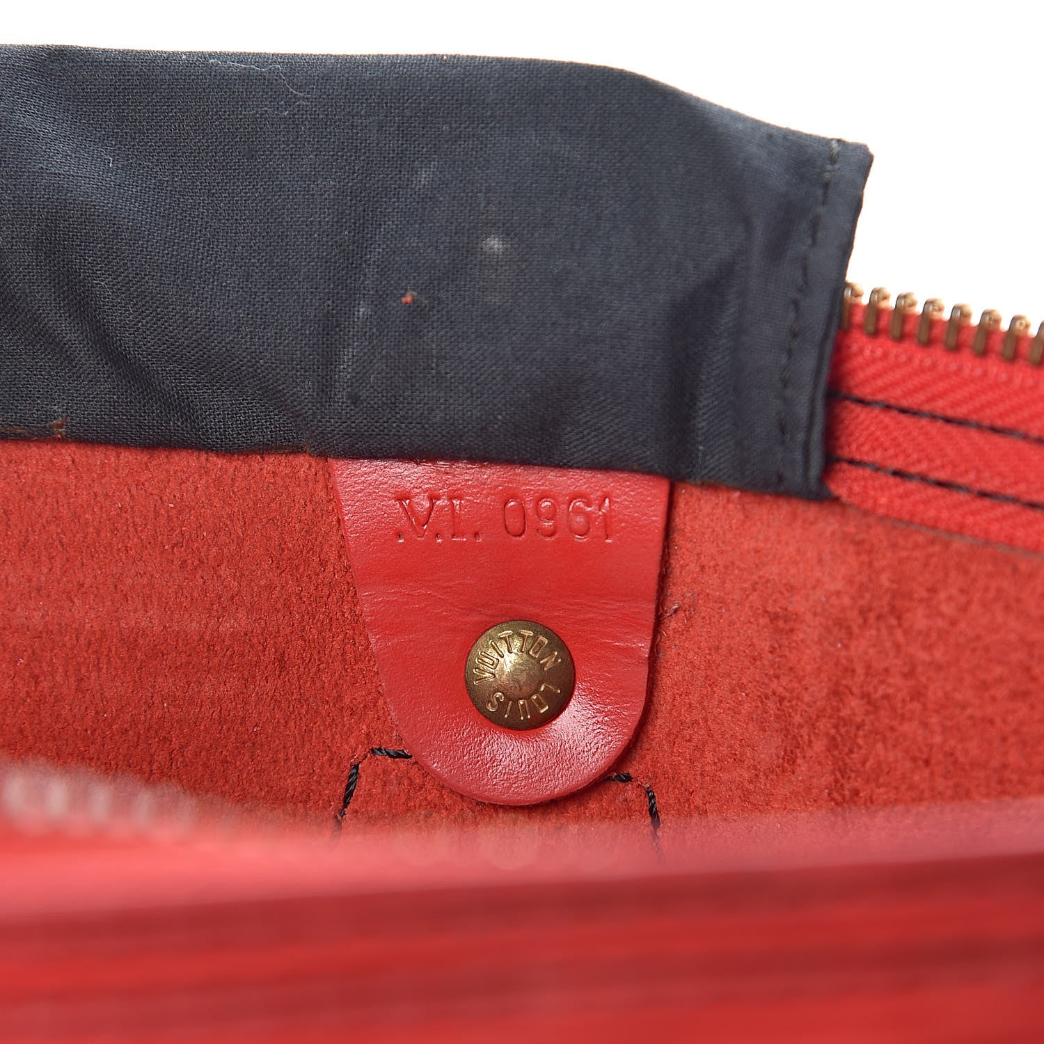 Louis Vuitton Epi Speedy 35 Castillan Red 7 of 11