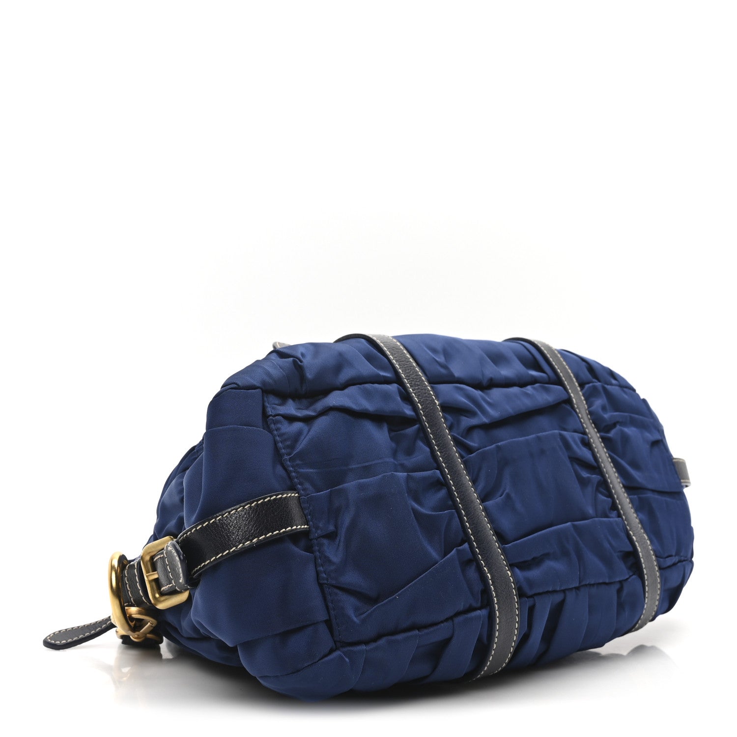 Prada Tessuto Nylon Gaufre Shopping Satchel Bluette 6 of 19