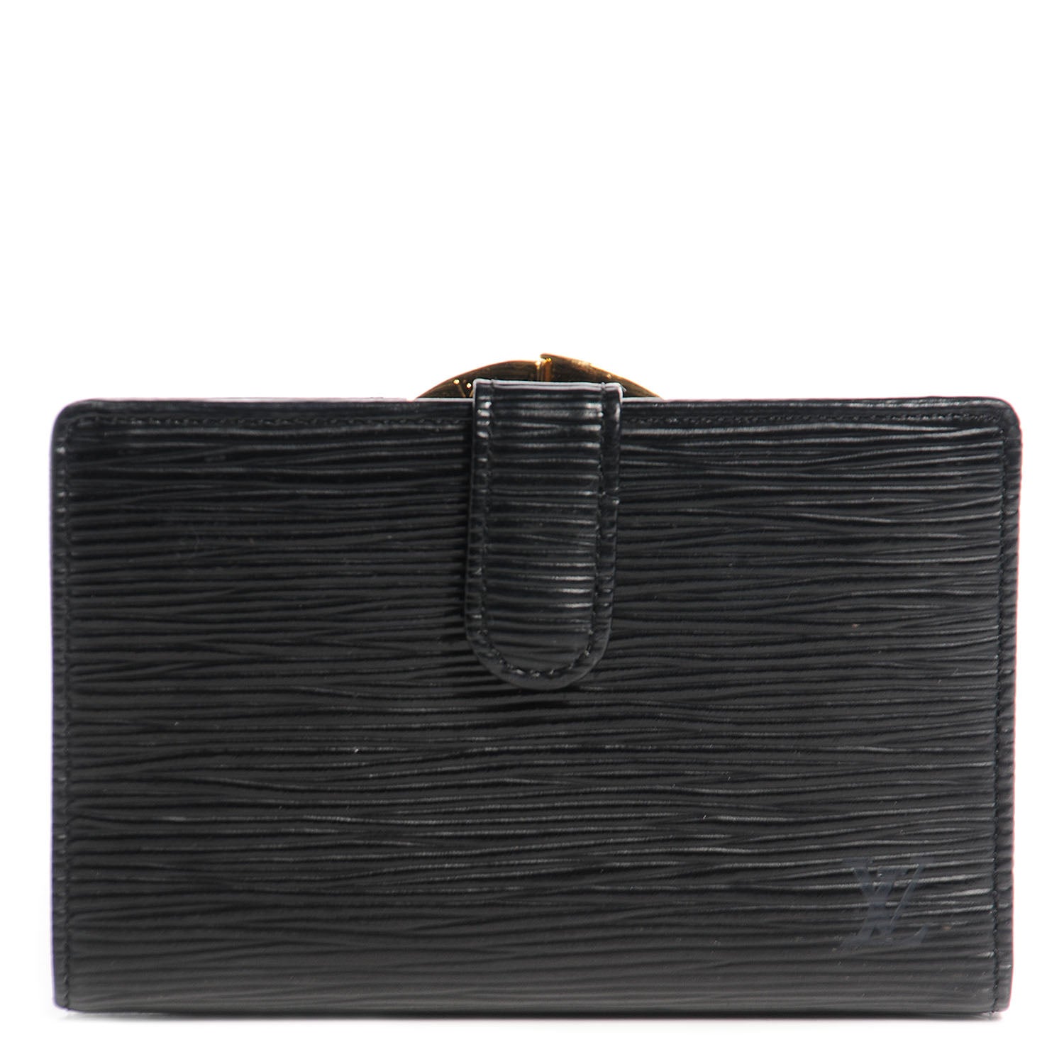 Louis Vuitton Epi French Purse Wallet Black 1 of 7