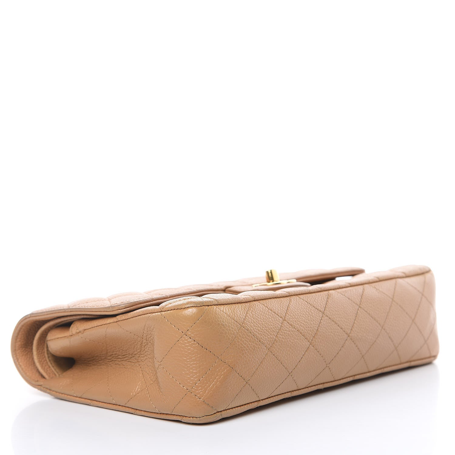 Chanel Caviar Quilted Medium Double Flap Beige 4 of 21