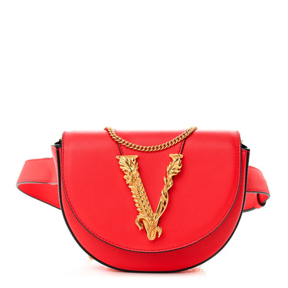 Versace Vitello Virtus Belt Bag Eros Flame Red 1 of 11
