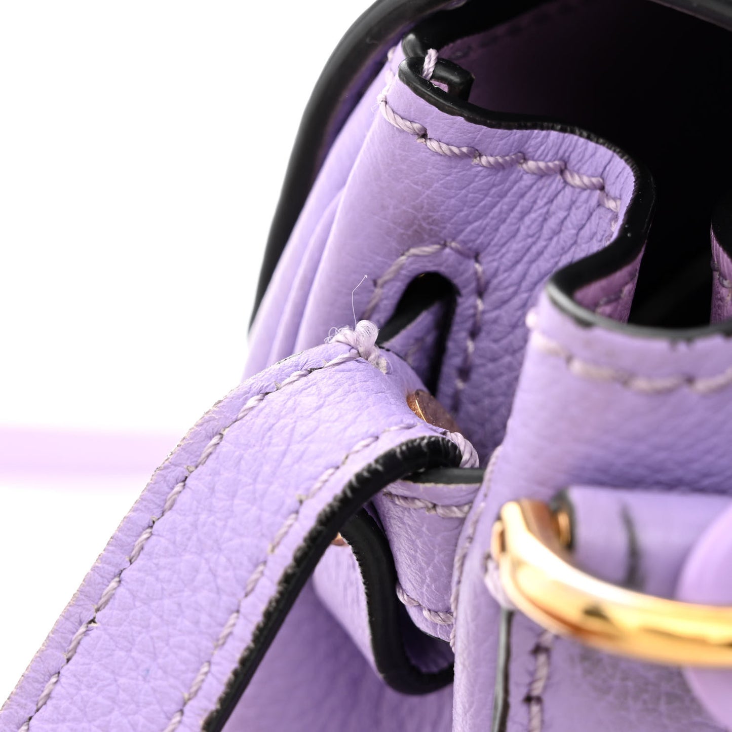 Calfskin Medusa Small Top Handle Handbag Lilac