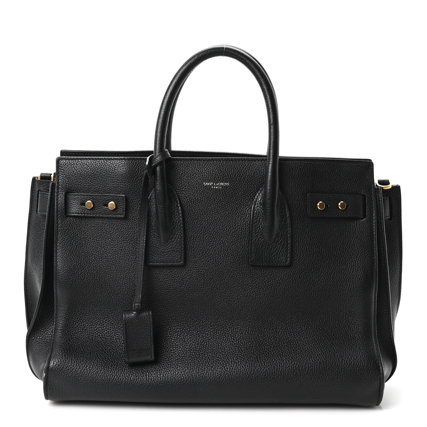 Saint Laurent Grained Calfskin Small Supple Sac De Jour Black 1 of 9