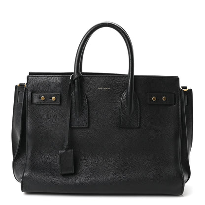 Saint Laurent Grained Calfskin Small Supple Sac De Jour Black 1 of 9