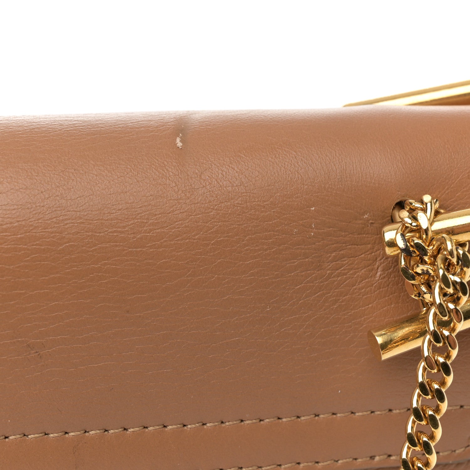 Chloe Suede Smooth Calfskin Drew Shoulder Bag Milky Coffee 13 of 16