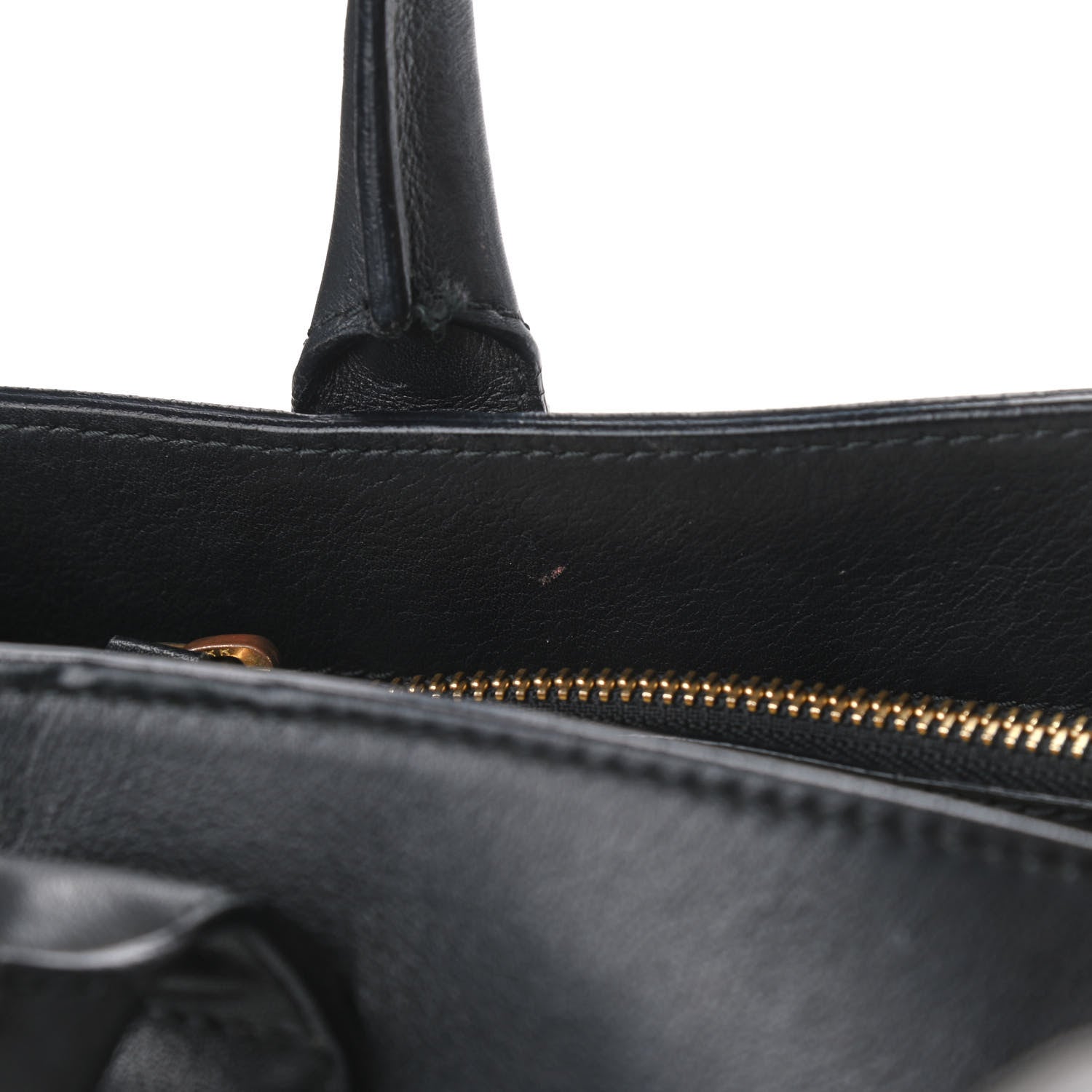 Burberry Calfskin House Check Small Banner Tote Black 9 of 13