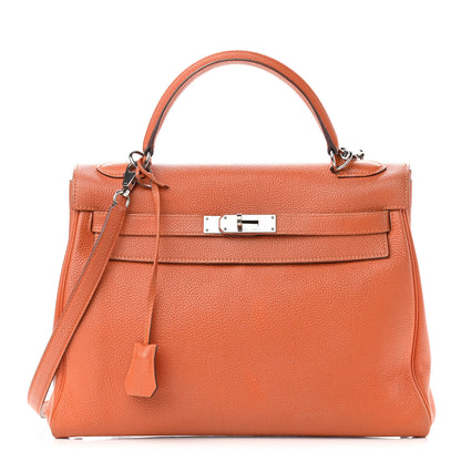 Hermes Togo Kelly Retourne 32 Orange 1 of 21