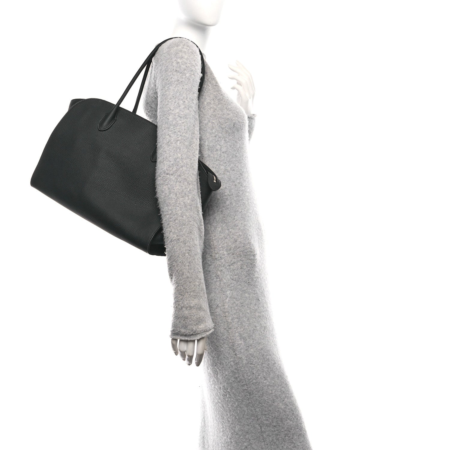 The Row Matte Grained Calfskin Marlo 14 Black 2 of 9