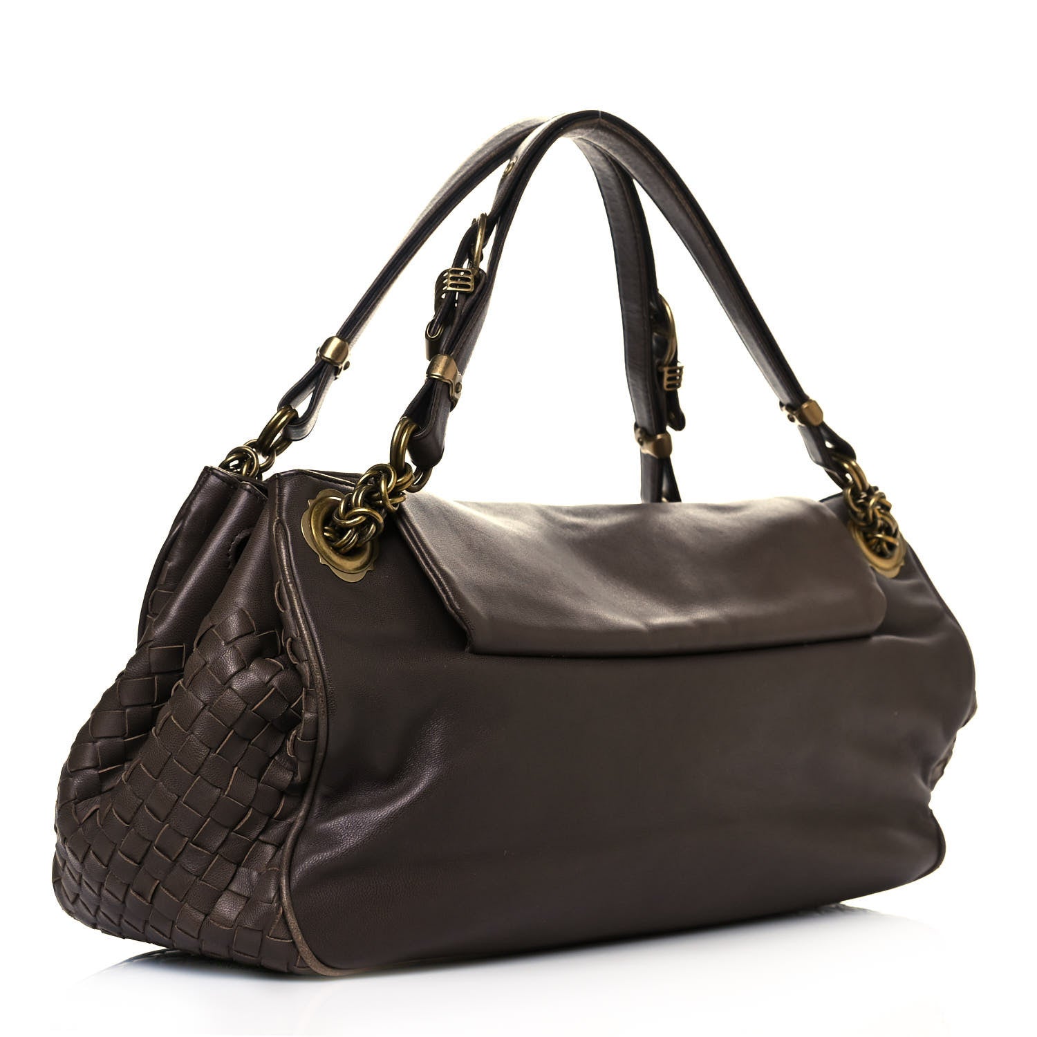 Bottega Veneta Nappa Intrecciato Napoli Shoulder Bag 2 of 17