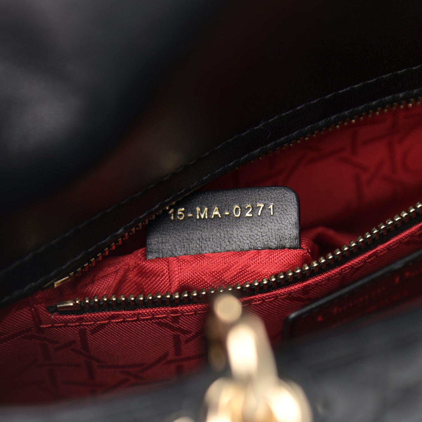 Lambskin Cannage Small My ABCDior Lady Dior Black
