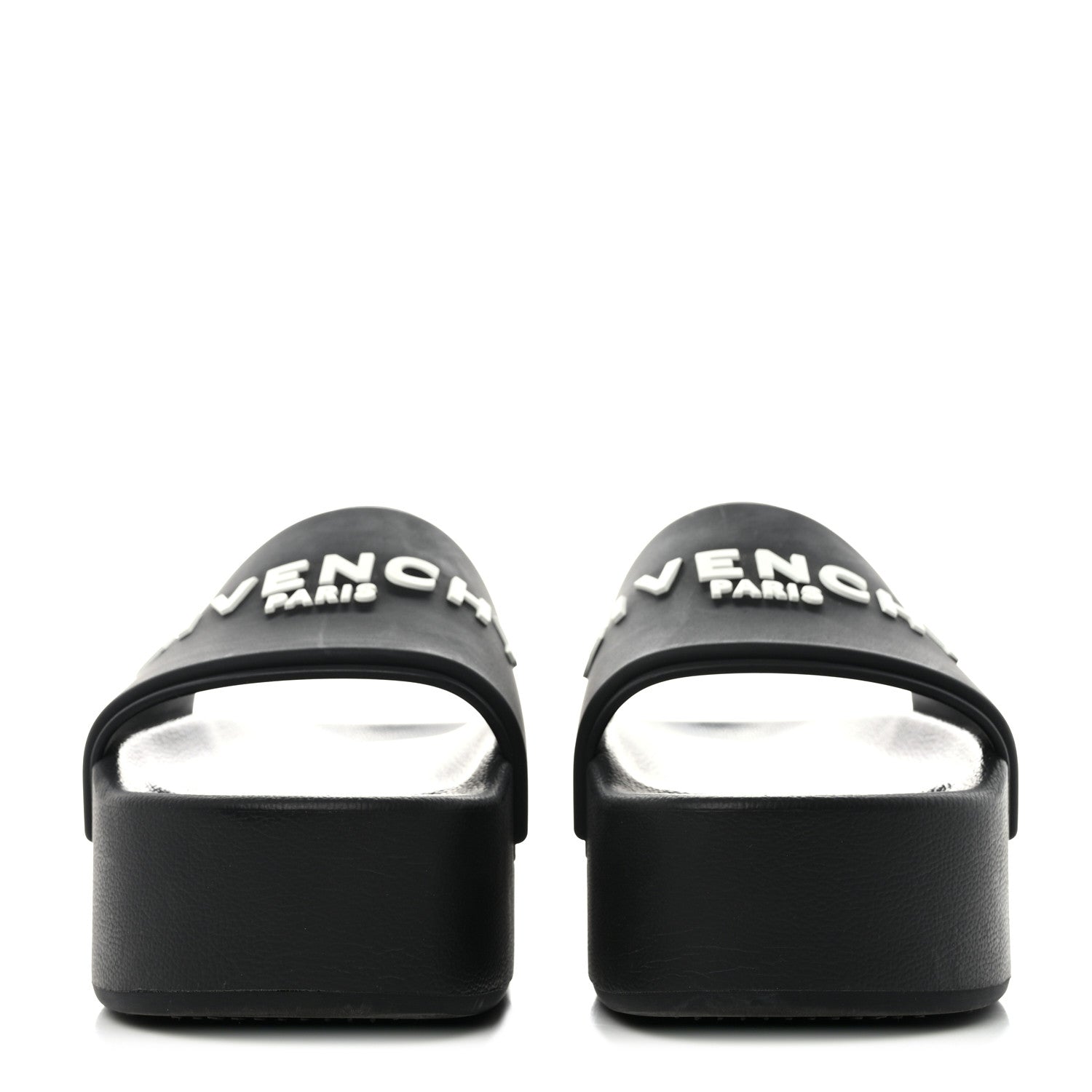 Givenchy Rubber Logo Platform Slides 37 Black 2 of 7