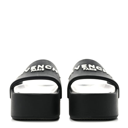 Givenchy Rubber Logo Platform Slides 37 Black 2 of 7