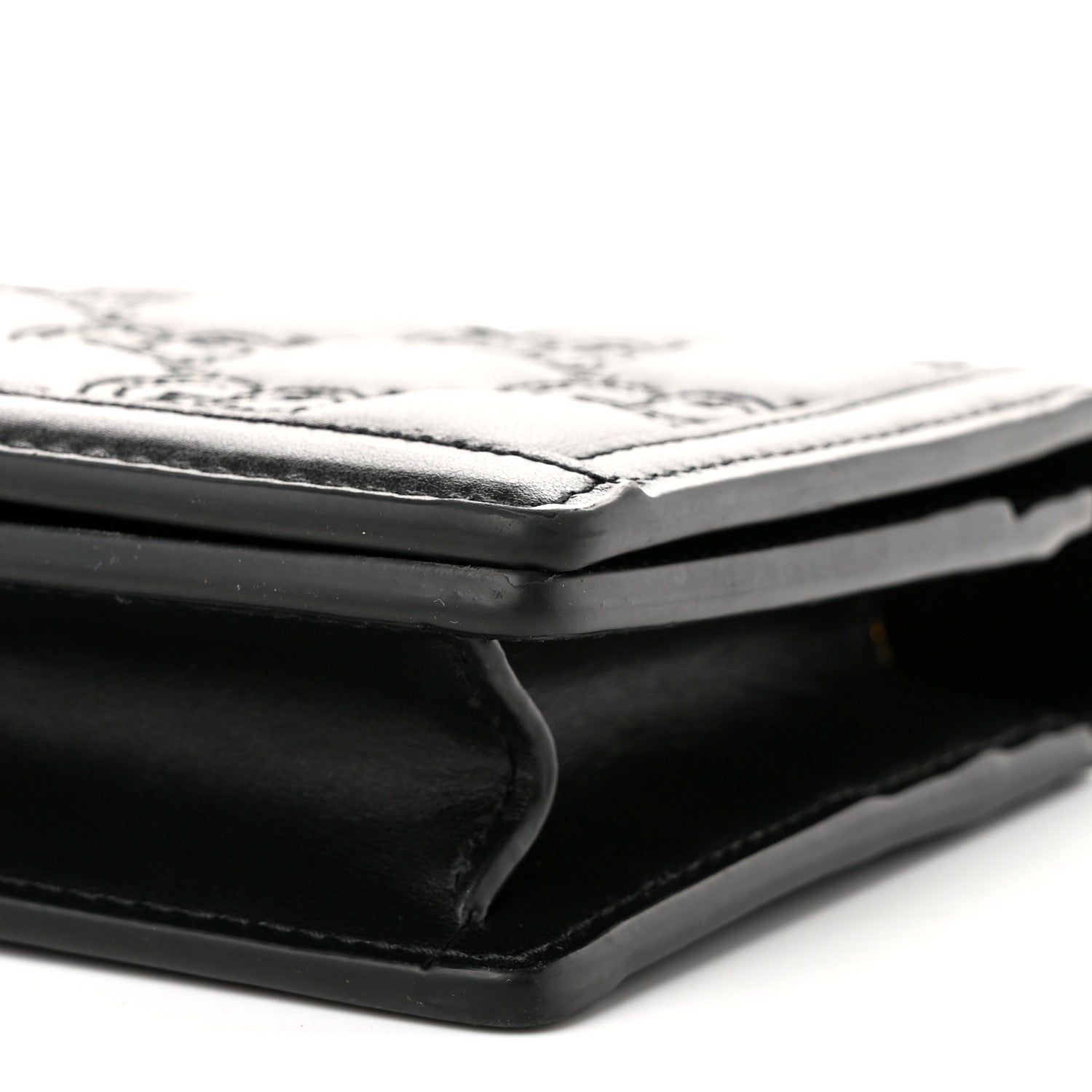 Gucci Calfskin GG Matelasse Chain Wallet Black 9 of 9