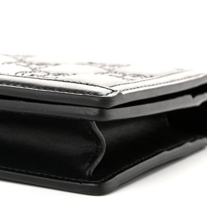 Gucci Calfskin GG Matelasse Chain Wallet Black 9 of 9
