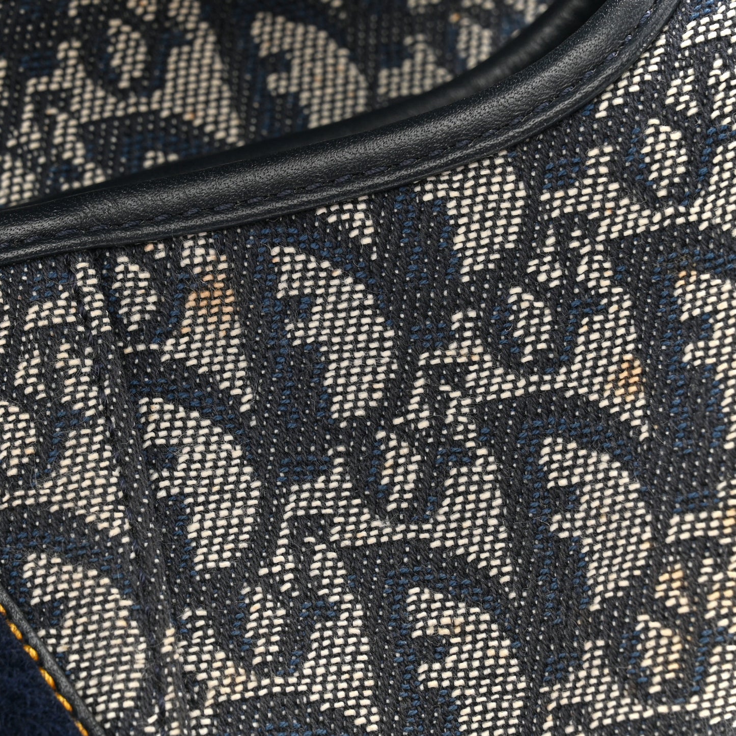 CHRISTIAN DIOR Monogram Saddle Bag Blue