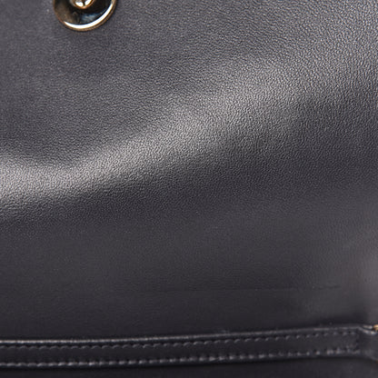 Christian Dior Patent Micro-Cannage Diorama Wallet on Chain Pouch White 9 of 16