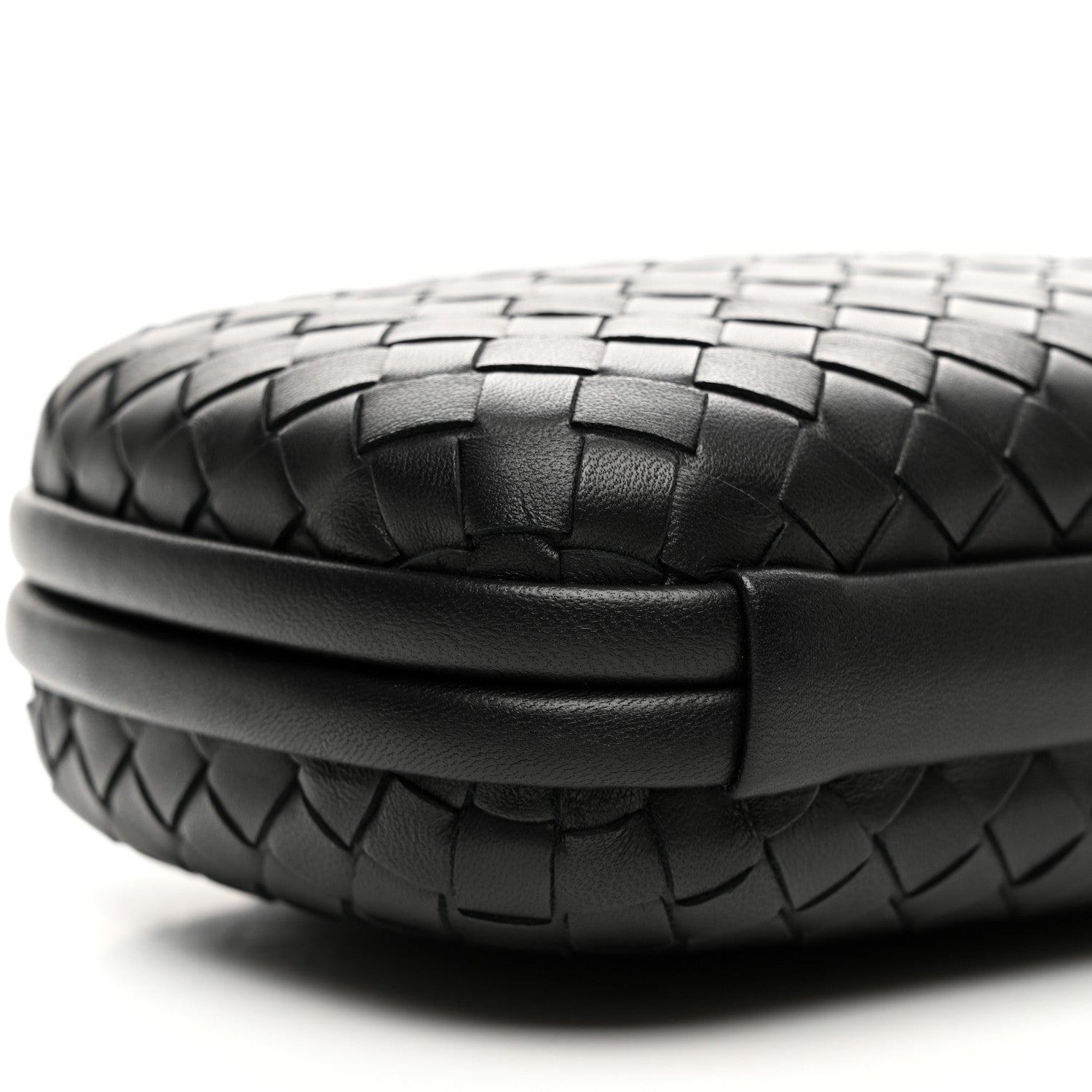 Bottega Veneta Nappa Intrecciato Chain Knot Clutch Black 8 of 9