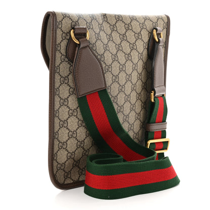 Gucci GG Supreme Monogram Web Medium Neo Vintage Flap Messenger Bag Beige New Acero 3 of 11