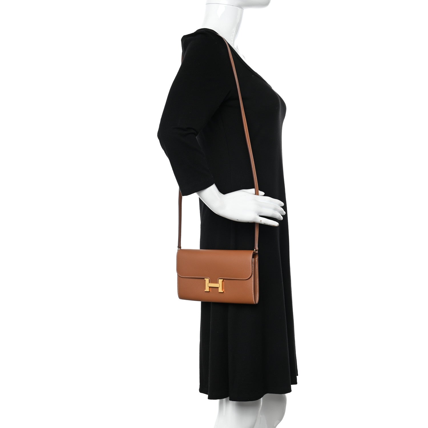 Hermes Evercolor Constance Wallet To Go Gold 2 of 10