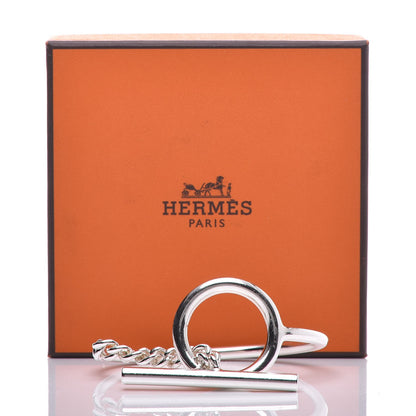 Hermes Sterling Silver Croisette Bracelet LG 6 of 6