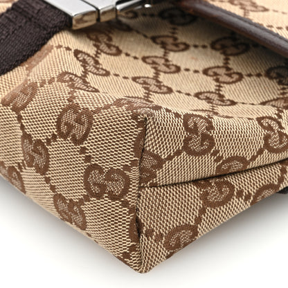 Gucci Monogram Waist Pouch Bag Dark Brown 10 of 11