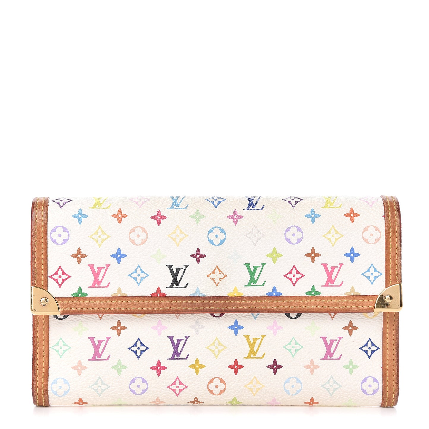 Monogram Multicolor Porte Tresor International Wallet White