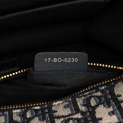 Christian Dior Oblique 30 Montaigne Chain Flap Bag Blue 7 of 13