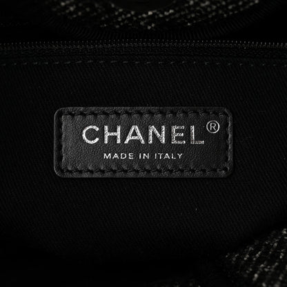 Chanel Mixed Fibers Calfskin Medium Deauville Tote Black 6 of 11