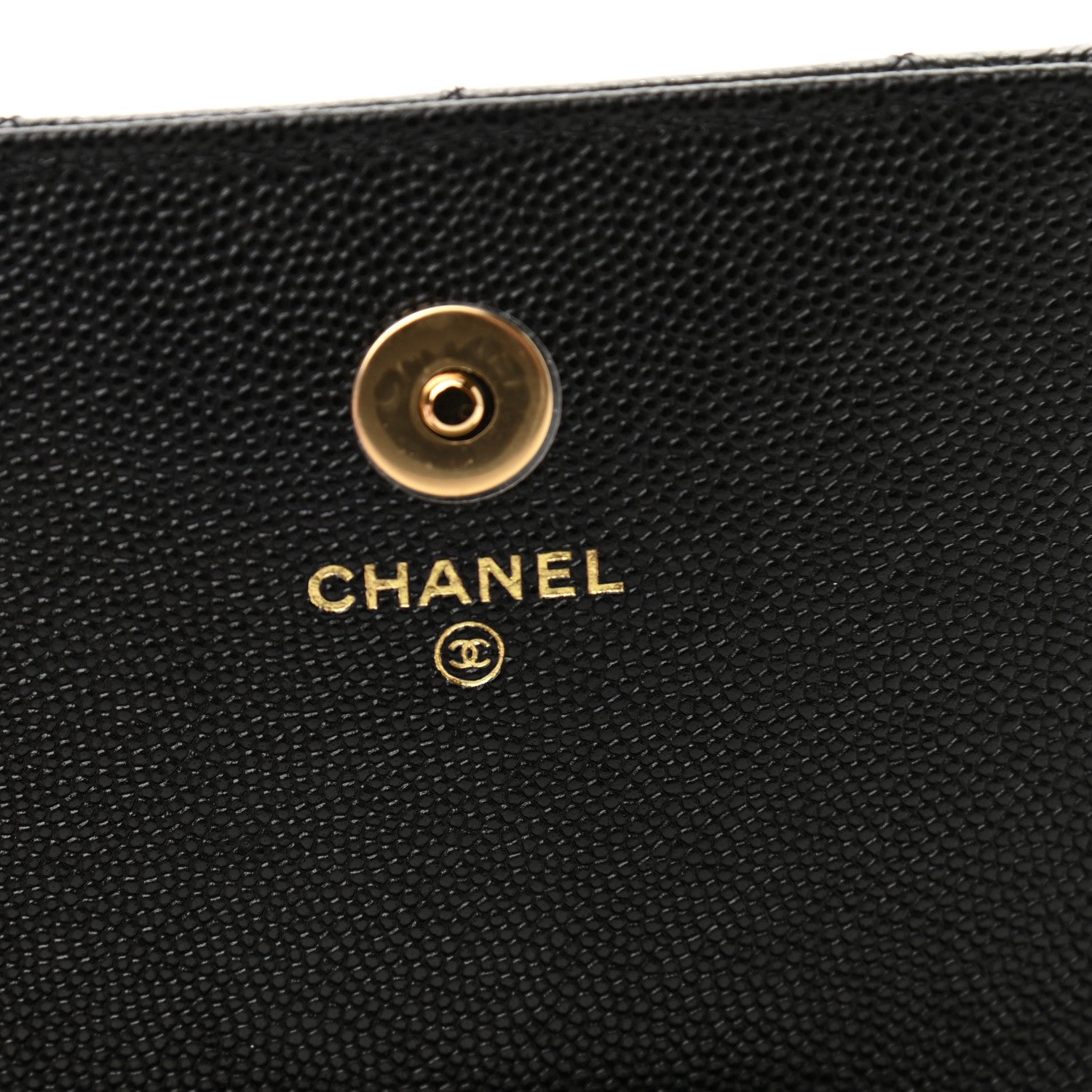 Chanel Caviar Quilted Pocket Twins Clutch With Chain Black 6 of 12