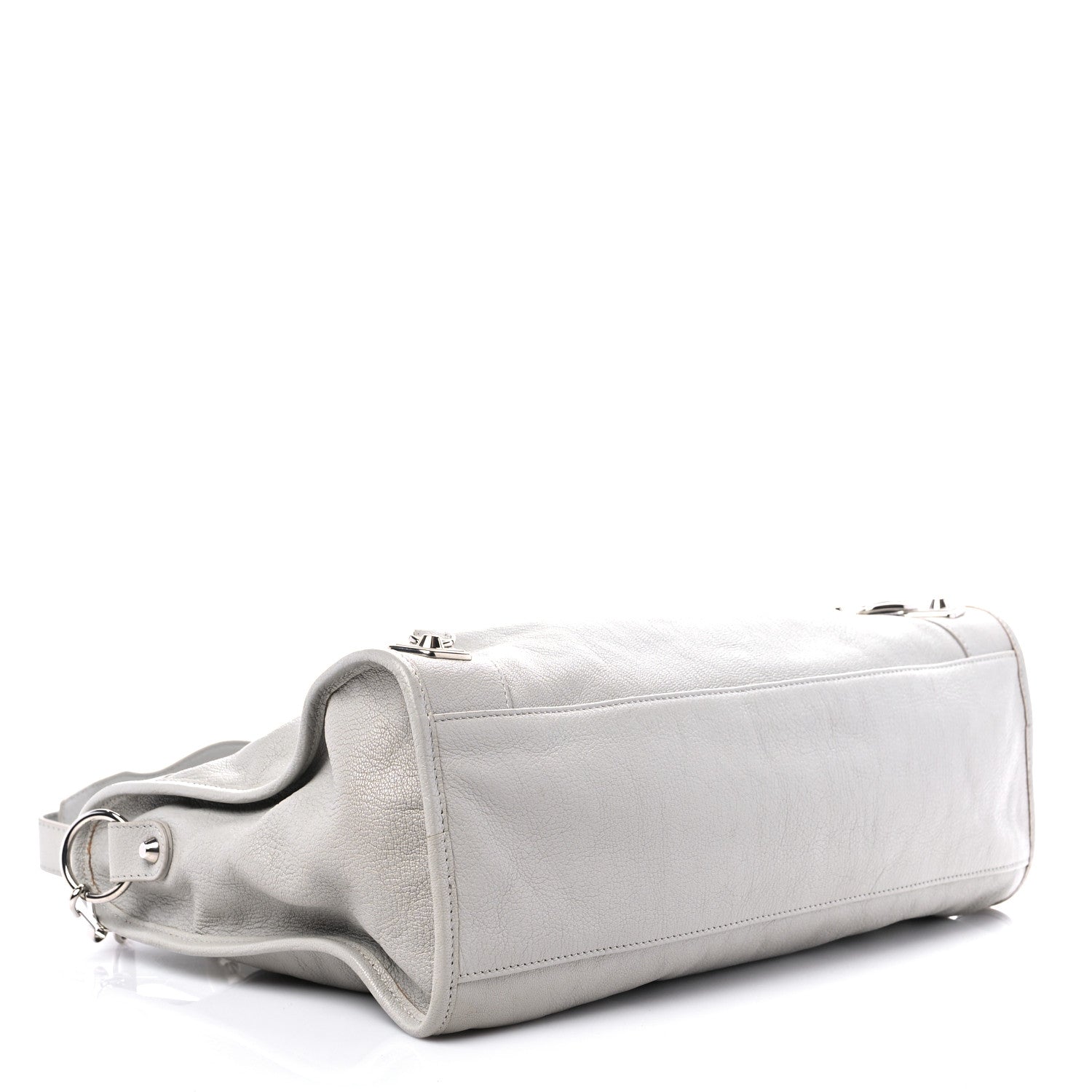 Balenciaga Chevre Silver Metallic Edge Hardware City Gris Glace 4 of 12