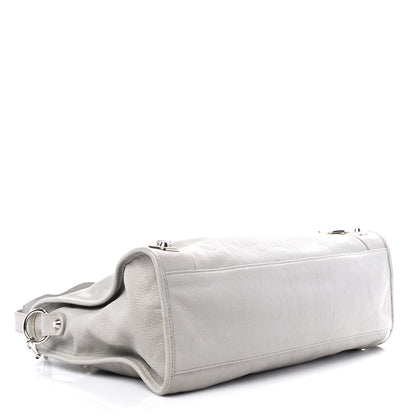 Balenciaga Chevre Silver Metallic Edge Hardware City Gris Glace 4 of 12